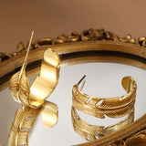 Featherlight Elegance Hoop Earrings