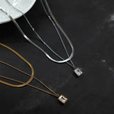 Mystic Duo-Chain Necklace 36-42cm/14-16'