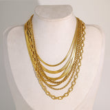 Regal Snake Chain Necklace 37-42cm/14-16'