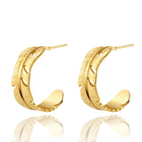 Featherlight Elegance Hoop Earrings