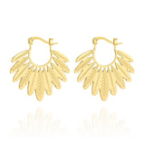 "Sunburst" Feather Earrings