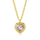 "Love You" Crystal Pendant Necklace