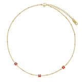 Emerald Elegance Chain Necklace