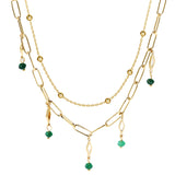 Boho Movement Duo Chain Necklace 40-46cm/16-18'
