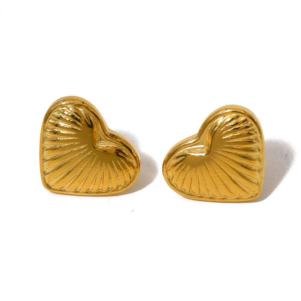 Rustic Charm Heart Earrings