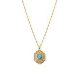 Ra's Azure Filigree Necklace