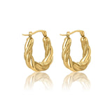 Classic Twist Hoop Earrings