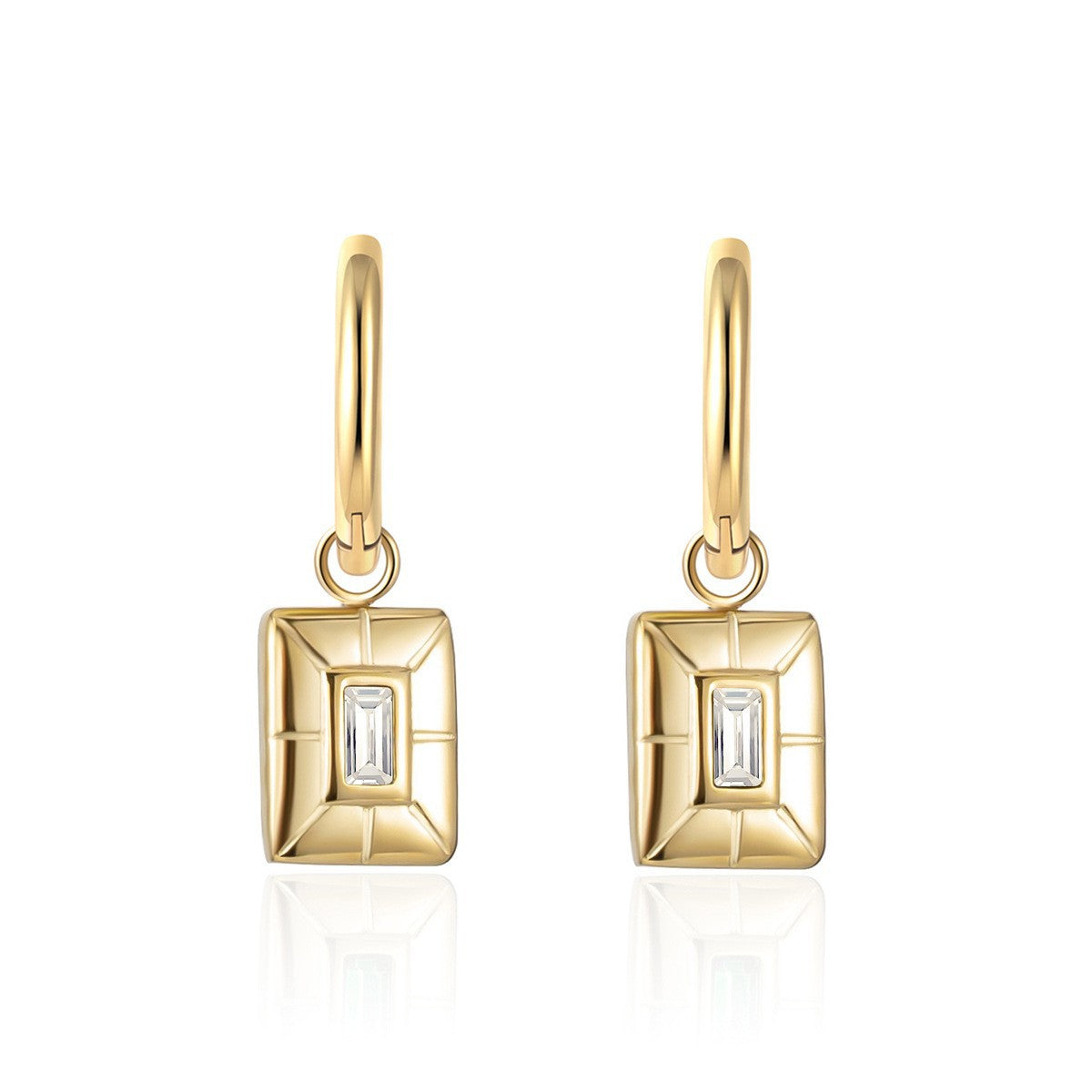 Modernist Square Earrings