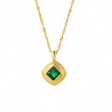 Green Radiance Stone Necklace