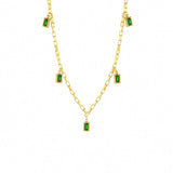 Crystal Drop Chain Necklace 39-44cm/15-17'